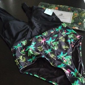 Cupshe Palm Print One Piece